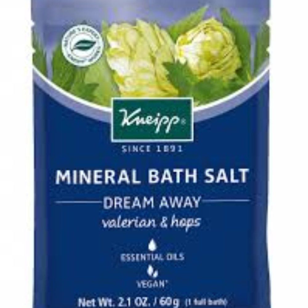 Kneipp Mineral Bath Salt Dream Away Valerian Hops 2.1 Oz New in Package